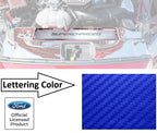 Radiator Cover Trim Plate Blue Carbon Fiber for 2015-2017 Ford Mustang GT