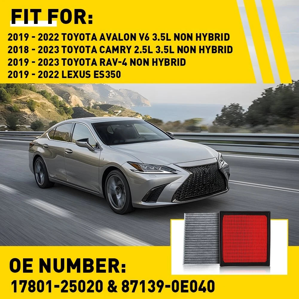 Cabin Air Filter for Toyota Camry, RAV4, Lexus Avalon, ES350 (2018–2023)