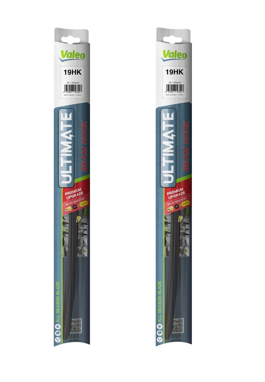 Set of 2 Valeo 19" Windshield Wiper Blades for Buick Chevy MB Toyota