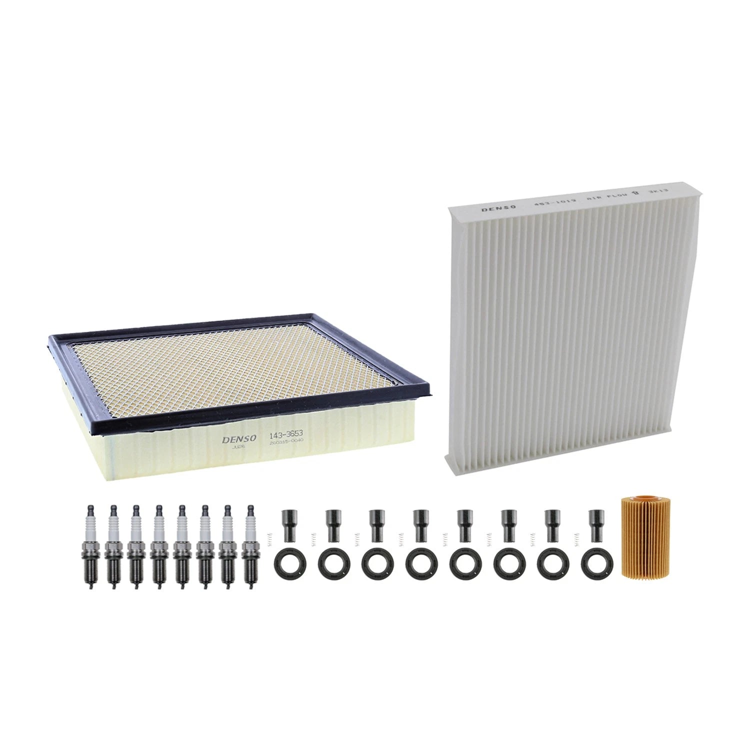 Denso Tune Up Kit 8 Spark Plugs & Boots for Sequoia Tundra (2008–2021)