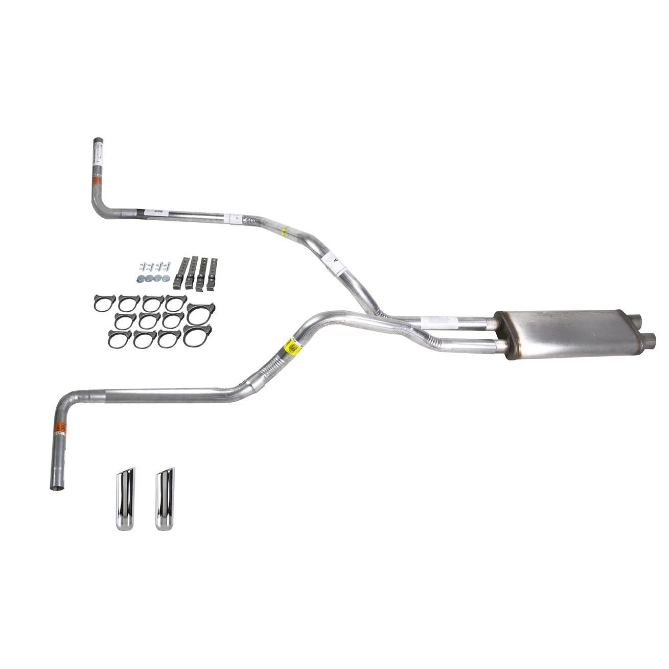 Dual Exhaust 2.5" Stainless Muffler for Silverado (1996–1999) RW Tip Side Exit