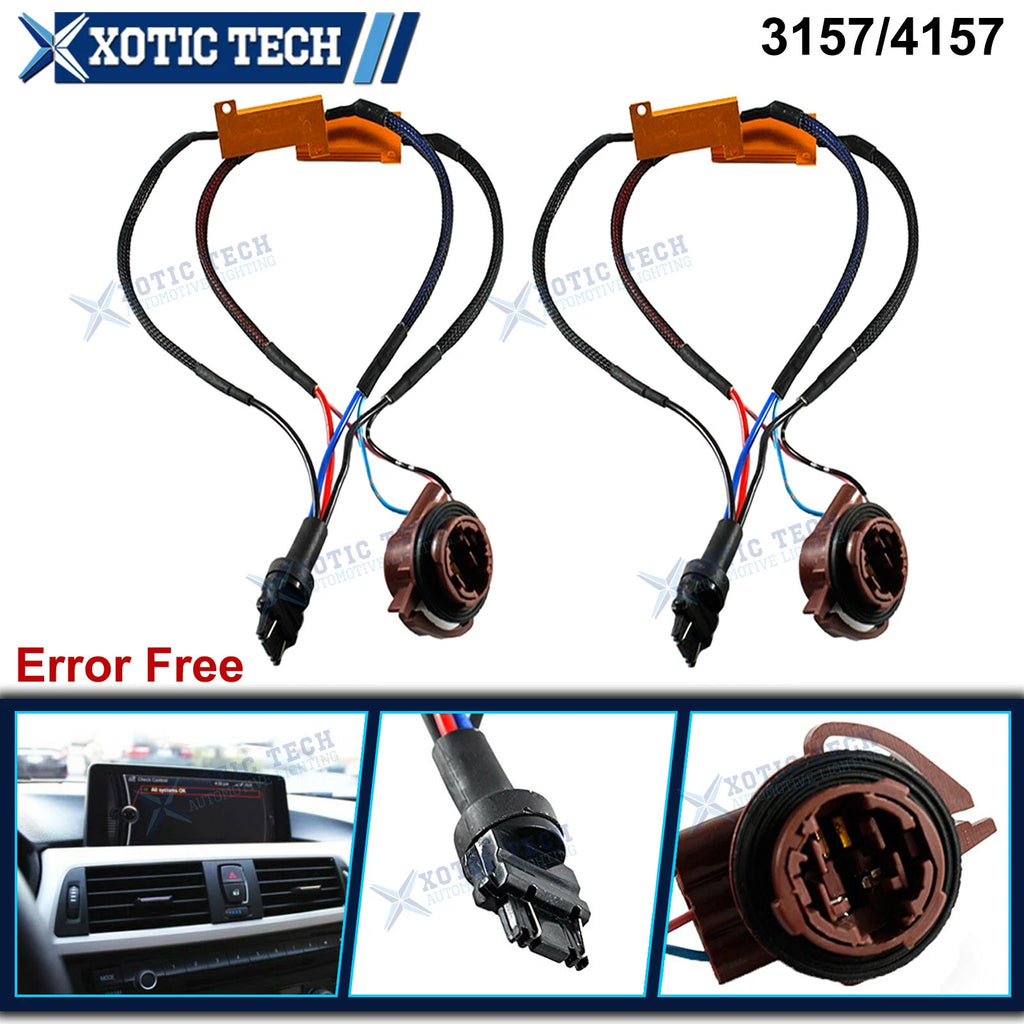 LED Load Resistor Decoder for 3157/4157 Hyper Flash Turn Signal (2010–2020)