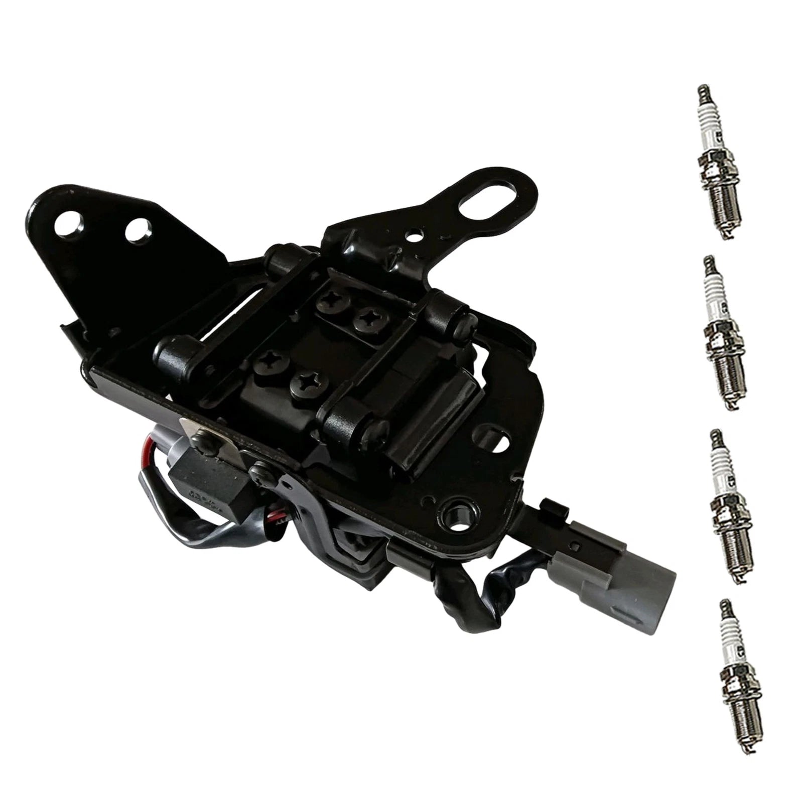 Set of 4 Ignition Coils & Iridium Spark Plugs for Hyundai Elantra Kia Soul