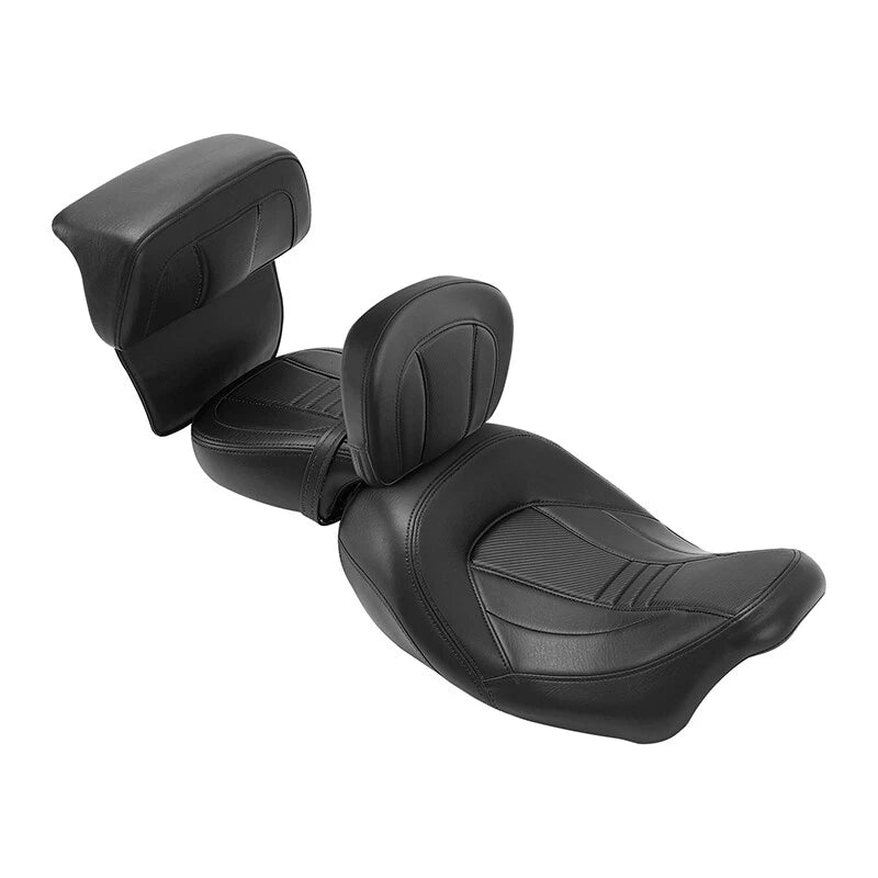 Driver & Passenger Seats Backrest for Harley Street Road Glide (2014–2023) Black