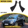 2Pcs Front Wiper Side Cowl Extension Cover Trim Black for Toyota RAV4 (2006–2012)