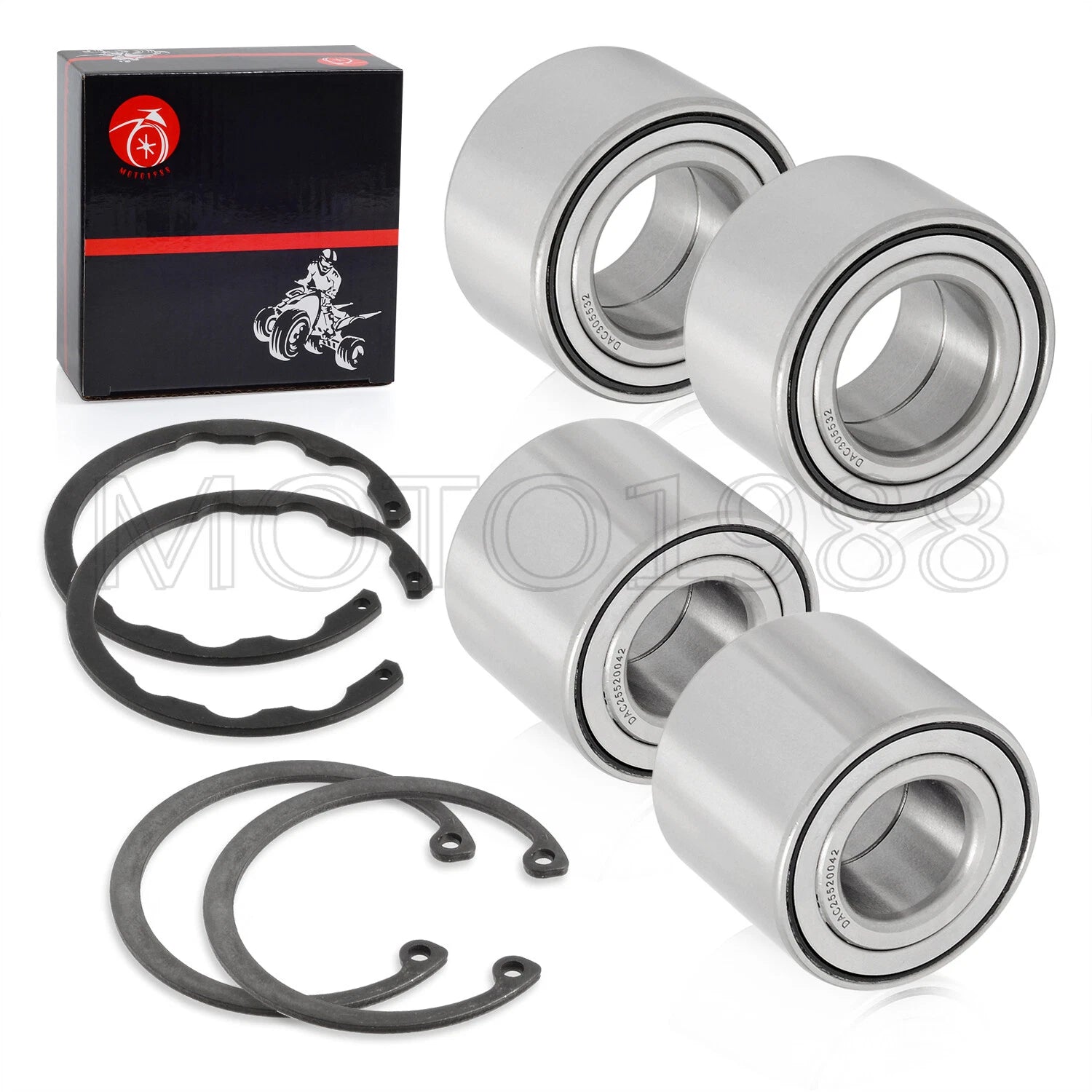 Front & Rear Wheel Bearings with Circlip for Kawasaki Teryx 750 (2008–2013)