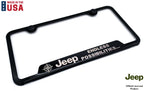 License Plate Frame Black Stainless for Jeep Endless Possibilities Logo (2007–2024)