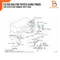 Gas Filter for Toyota Hiace, Hilux, Ute, Land Cruiser (1KD, 2KD, D4D)