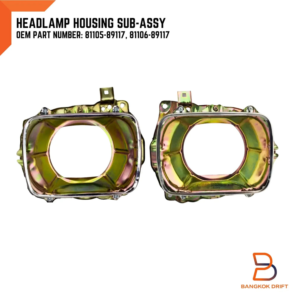 Headlight Square Housing Lamp Bucket for Toyota Hilux Ute (1981-1983)