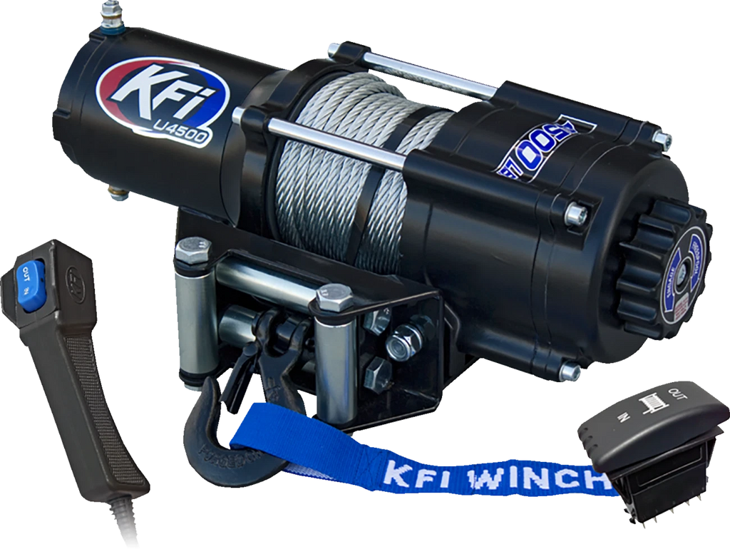 KFI U45-R2 Winch for UTV/ATV (4500 lb, Steel Cable)