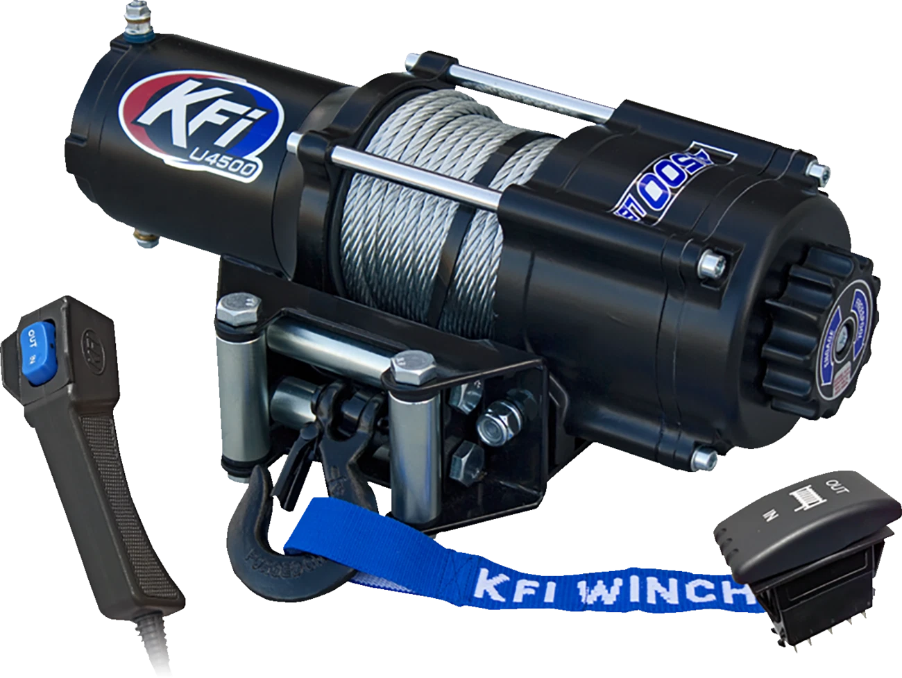 KFI U45-R2 Winch for UTV/ATV (4500 lb, Steel Cable)