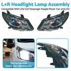 Pair Headlight Lamp Assembly Xenon for LDV G10 (2015–Present)