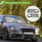 1 Pair Front Fog Light Grill for Volkswagen Beetle (No. 1C0807683J/1C0807684B)