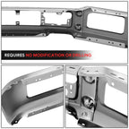 Front Bumper Face Bar for Ford F-150 (2018–2020) w/Fog Light Hole Chrome