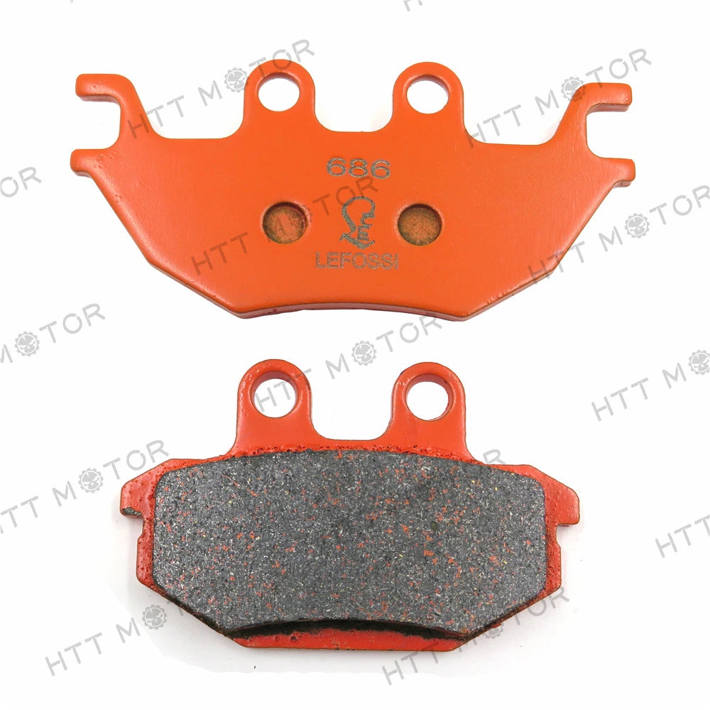Set of 2 Carbon Ceramic Brake Pads for Kawasaki Mule PROFX KAF820 (2015–2023)