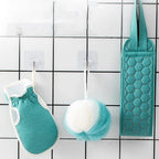3Pcs Exfoliating Scrub Sponge Set for Shower and Back Massager