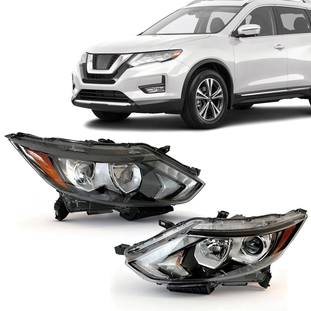 Pair of Halogen Headlights for Nissan Rogue Sport (2017–2019)