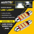 2Pcs 36mm Canbus LED Bulb C5W 4014 12SMD for Car Reading Dome Light