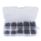 500-Piece Fly Fishing Hook Set - High Carbon Steel