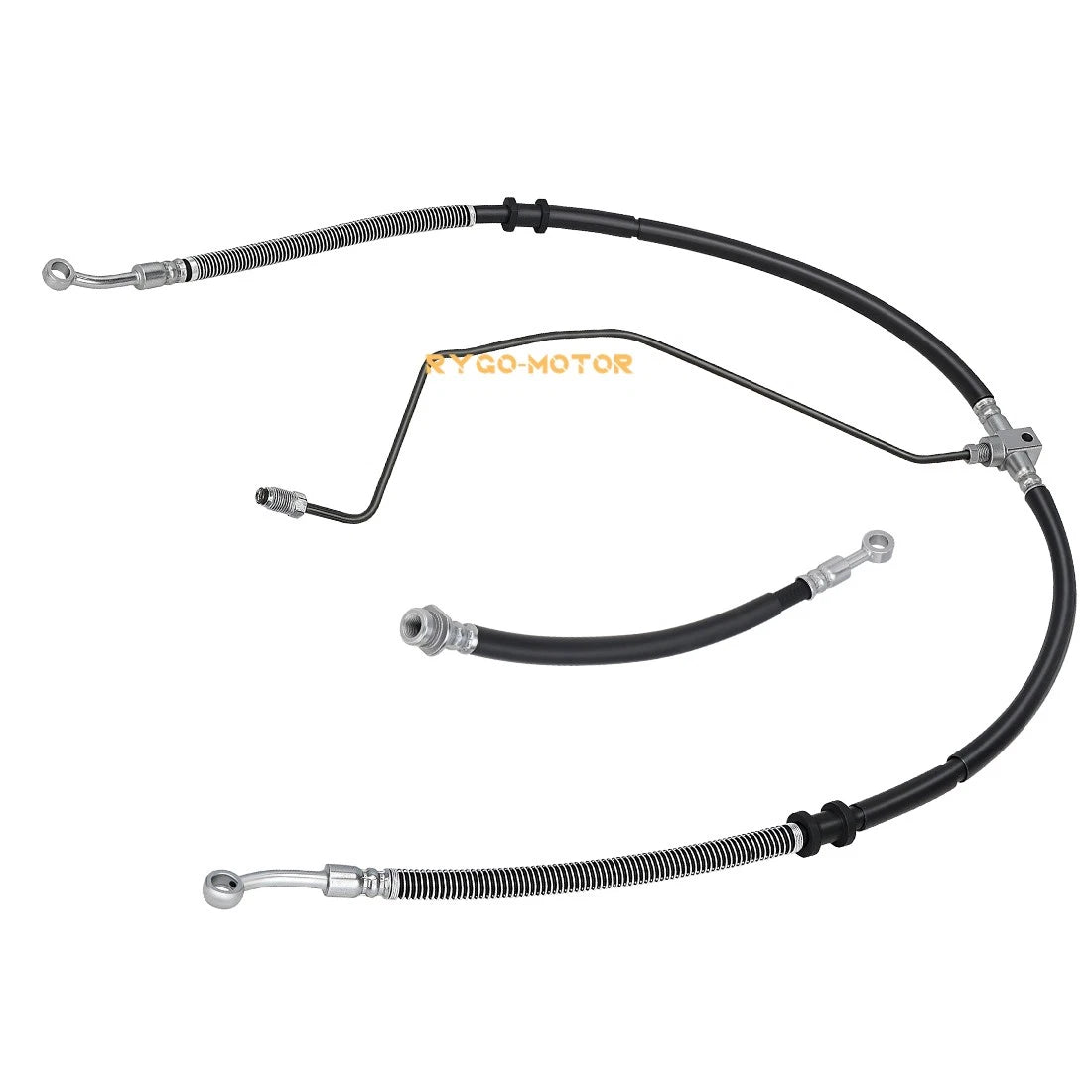 Front Brake Hose Line & Pipe Kit for Yamaha Raptor 660R (2001–2005)
