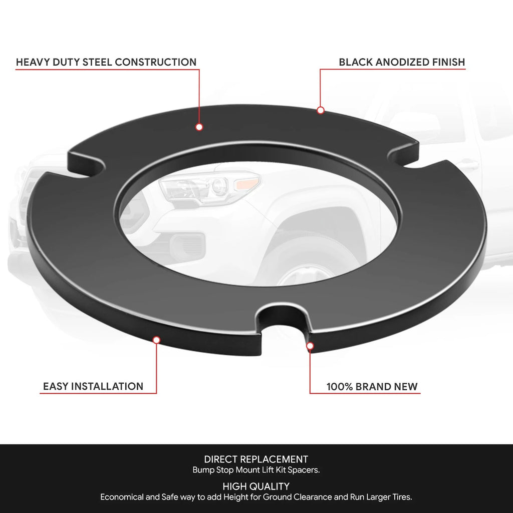 Set of 2 Lift Strut Top Mount Spacers for GX460 4Runner FJ Cruiser Tacoma (2003–2023)