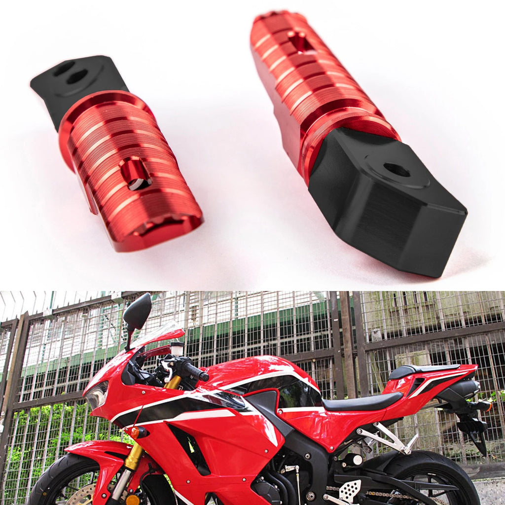 Rear Footrests Foot Pegs for Honda CBR250RR CBR600RR CBR1000RR CB1100 CBR900 (2017–2023) Red