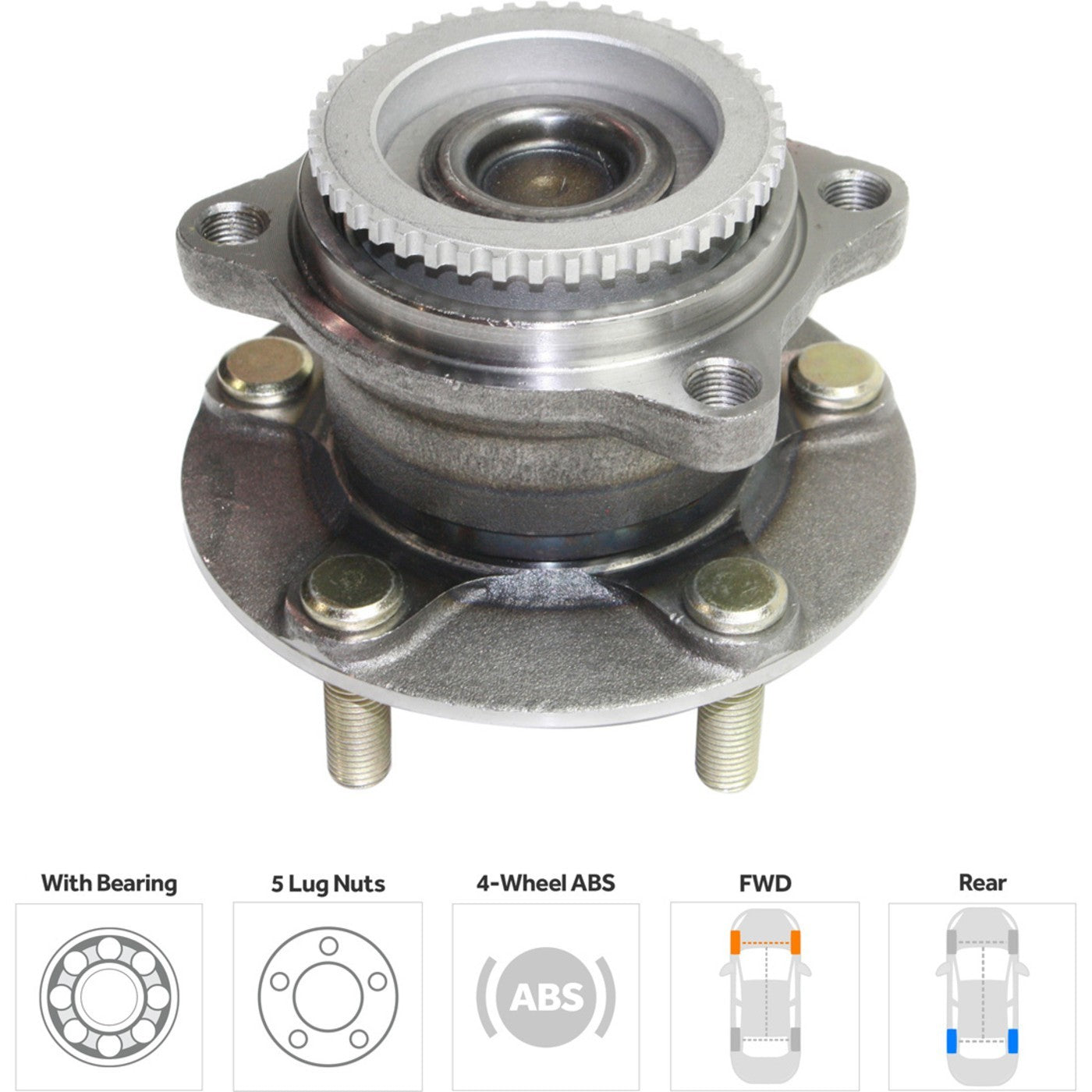 Set of 2 Wheel Hubs for Endeavor