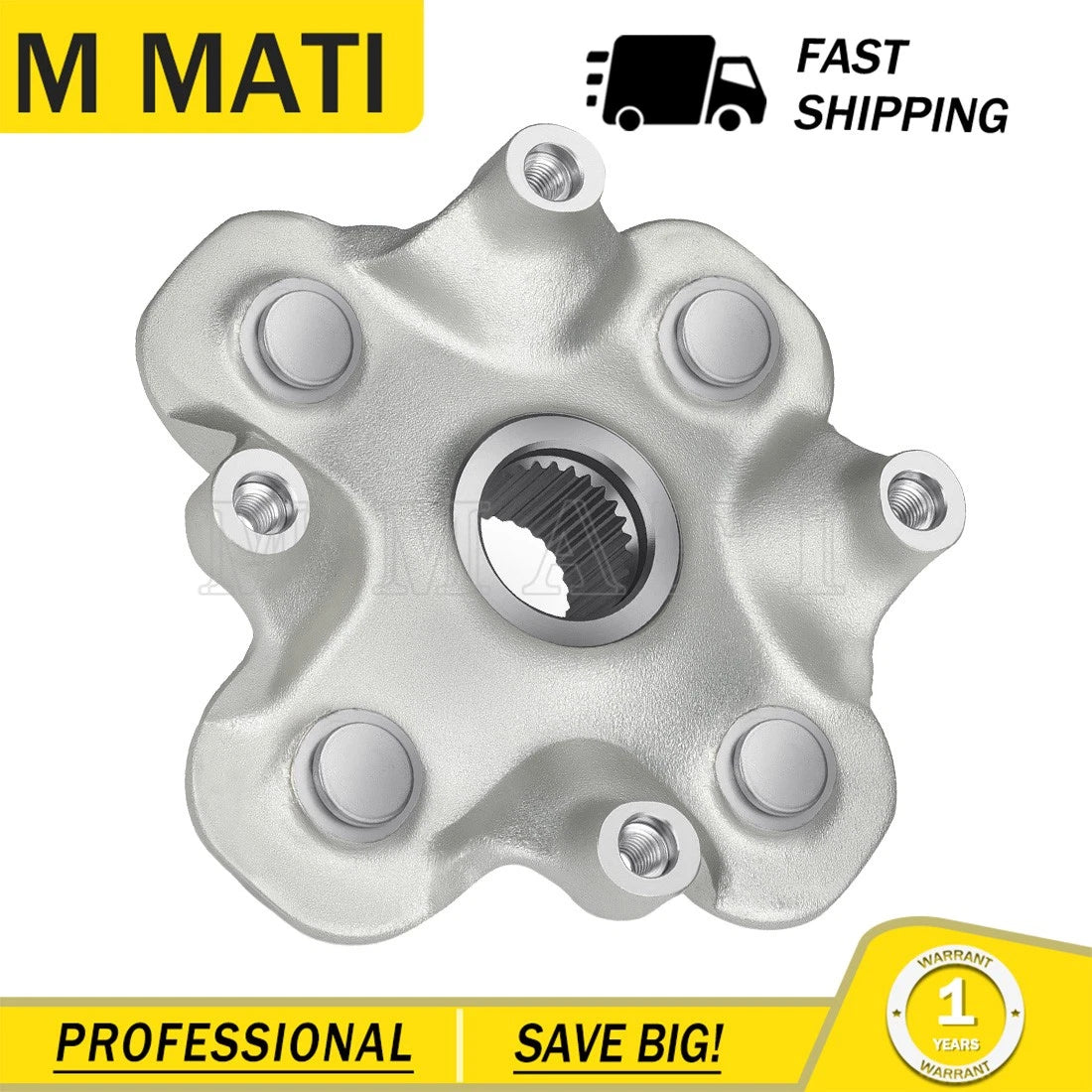 3B4-25111-11-00 Front/Rear Wheel Hub for Yamaha Grizzly 700 YFM700 (2007–2024)
