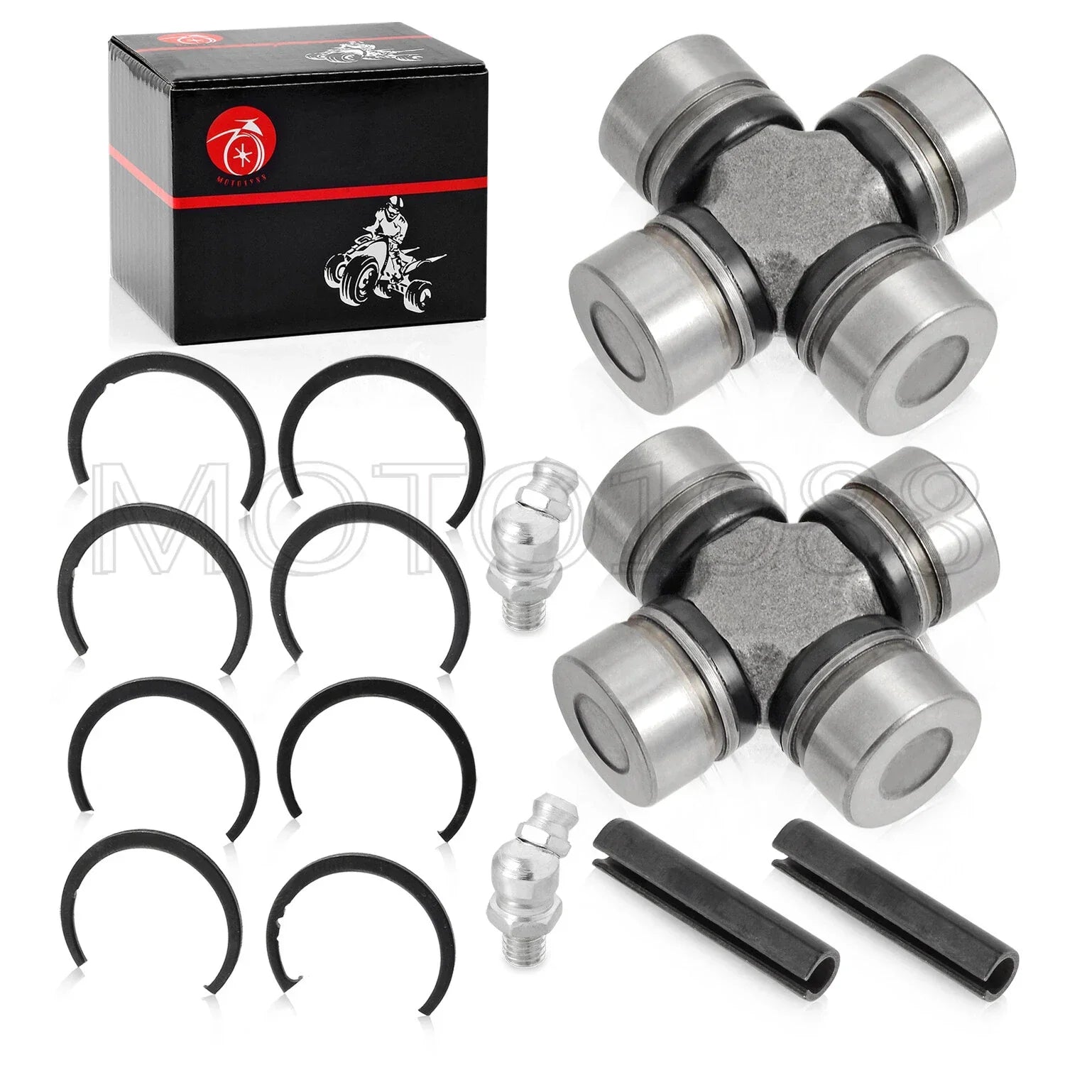 2x Front Rear driveshaft u-joint for Polaris RZR 570-1000