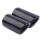 2 x Ti Black Exhaust Trim Tail Pipe for BMW E90 E92 325i 328i (2007-2010)