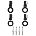 Set of 4 NGK G-Power Platinum Spark Plugs & Coil Boots for Kia Rio Soul (2014–2018)