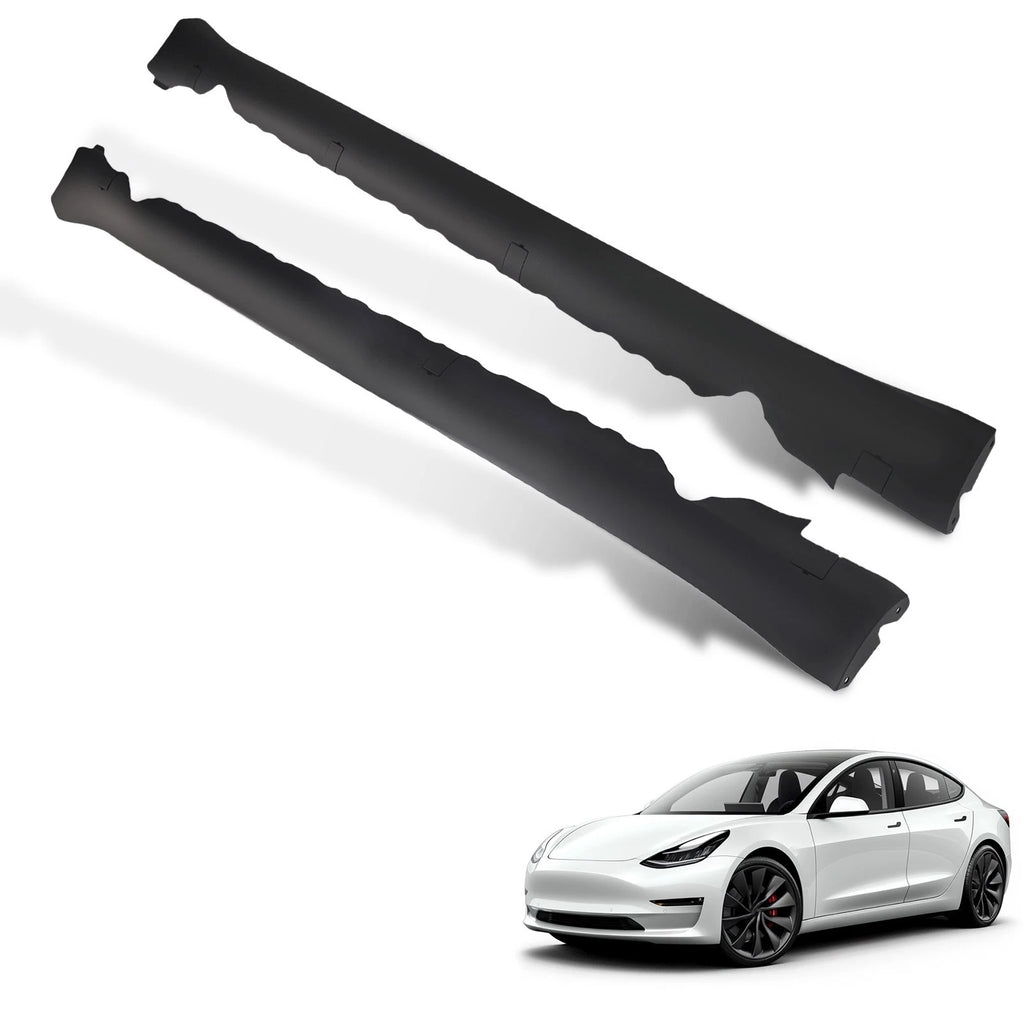 Set of 2 Side Skirt Body Panel Extensions for Tesla Model 3 (2017–2024)