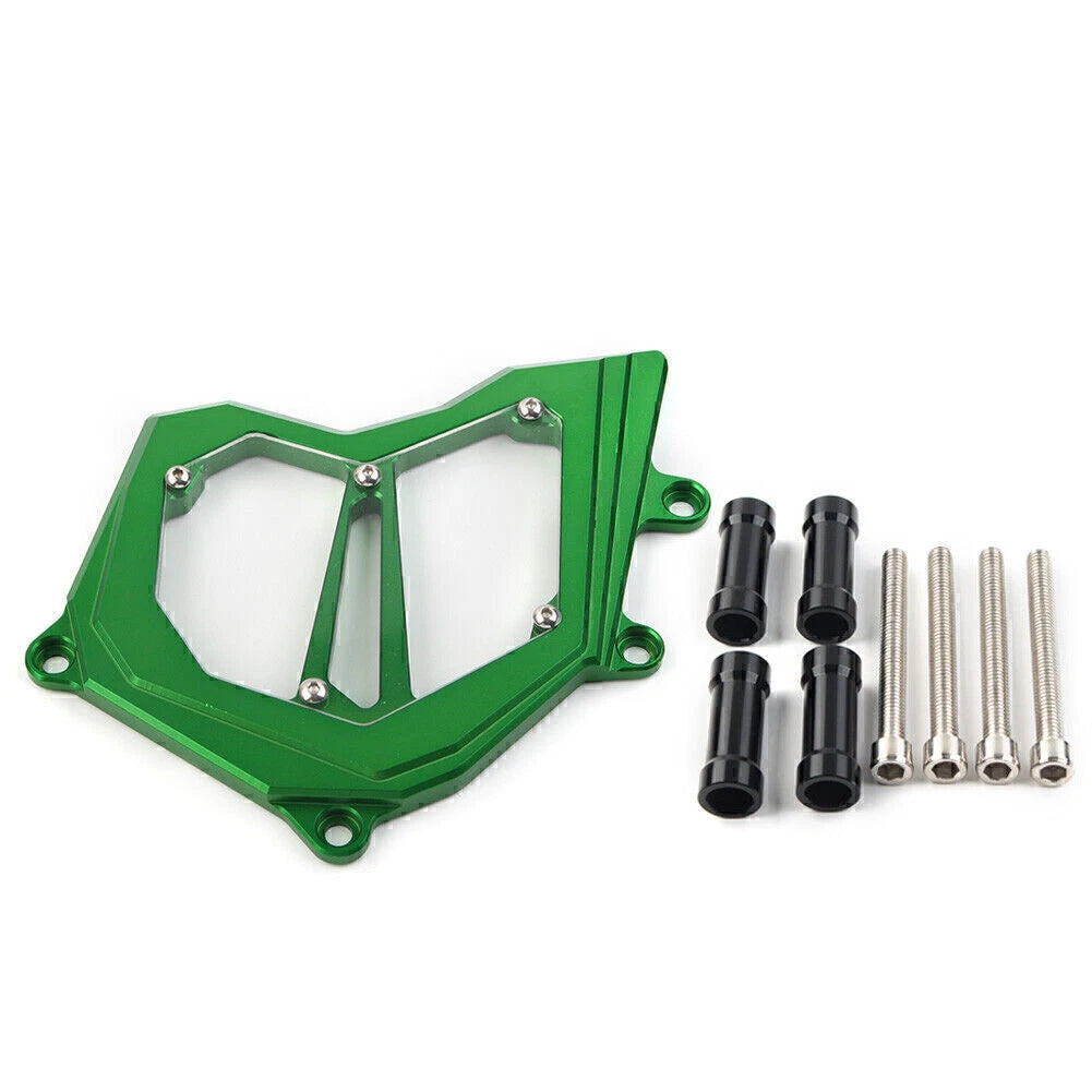 Aluminum Front Sprocket Cover Chain Guard for Kawasaki Ninja ZX10R (2011–2017) Green