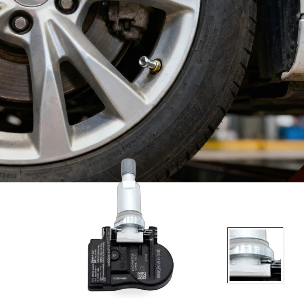 TPMS Sensors Metal Valve Silver for Hyundai Accent i20 (2010–2023)