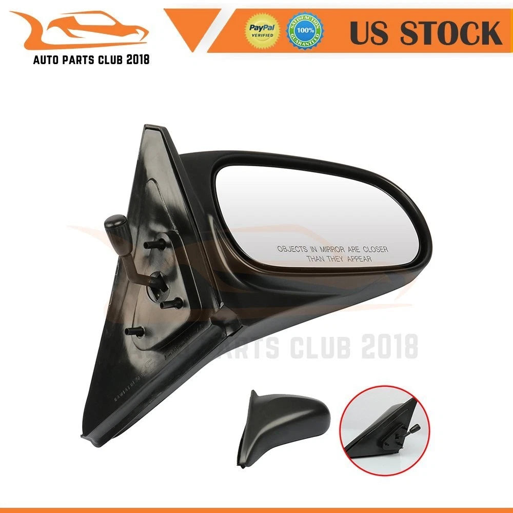 Right Side Mirror for Honda Civic Coupe 1996–2000 (Non-Folding, Manual, Black)