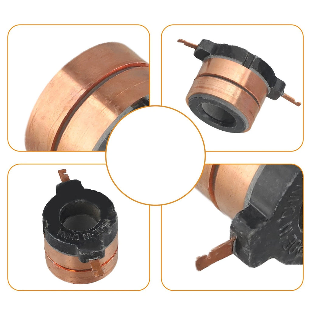 2X Copper Collector Rings for