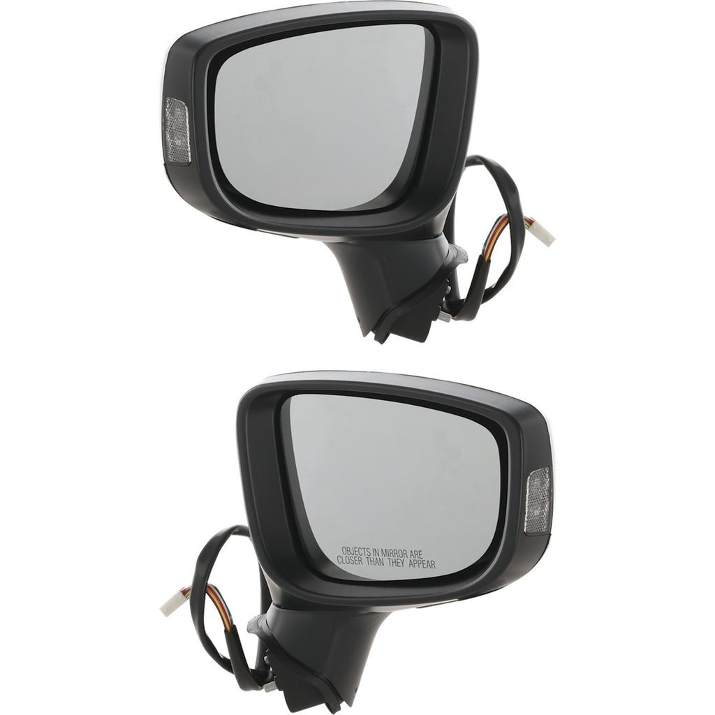 Set of 2 Power Turn Signal Mirrors for Mazda 3 (2014–2016)