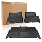 Set of 4 Heavy Duty Floor Mats for Ford F-150 Super Crew Cab (2010–2014) TPE Black
