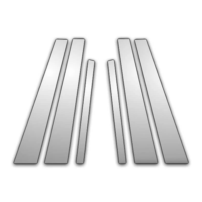 6Pc Chrome Pillar Post Covers for 09-15 Bmw 7 Series - Upgrade Your Auto P1137