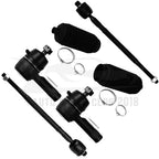 Set of 6 Front Tie Rod Ends for Mitsubishi Lancer (2002–2007)