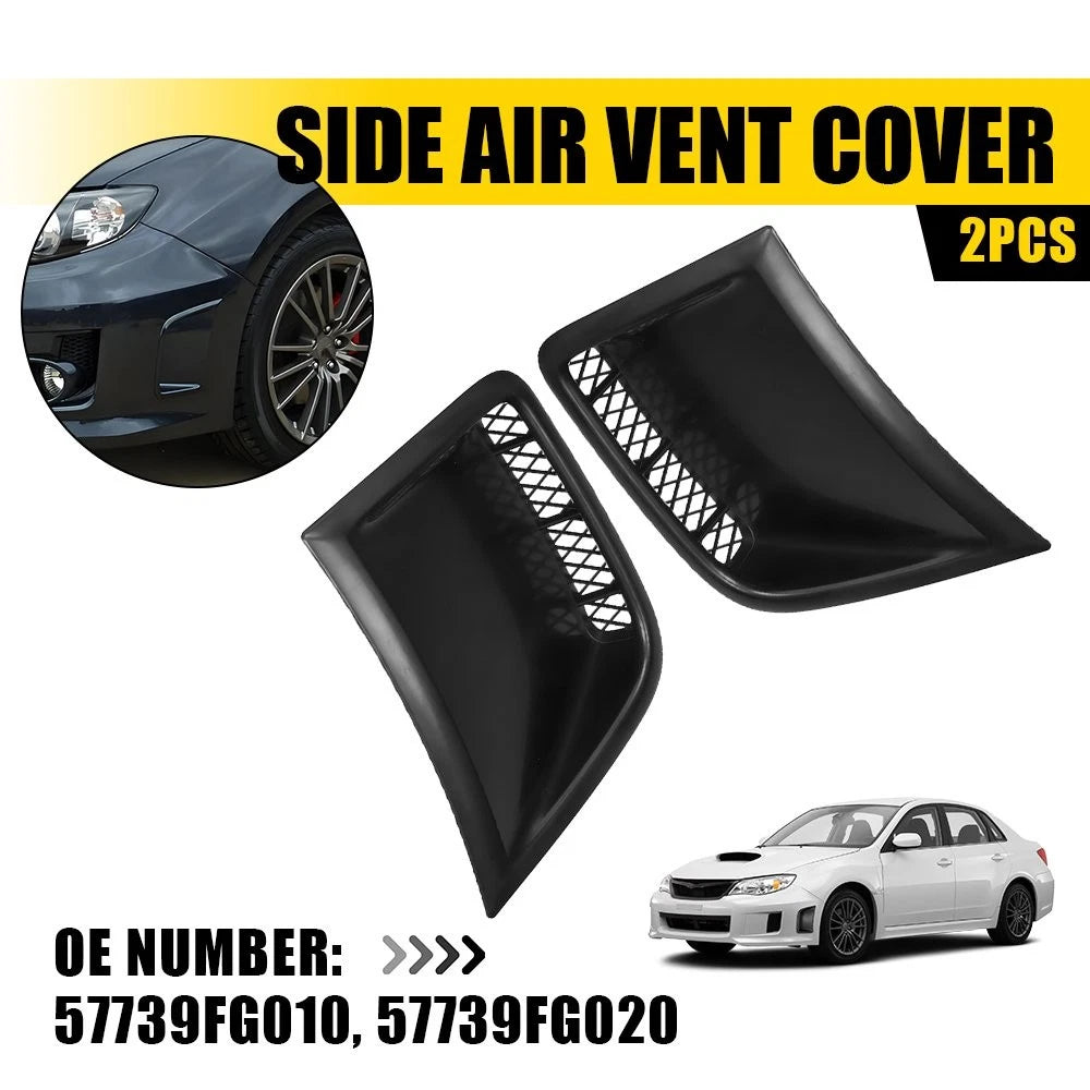 2X Front Bumper Side Air Vent Cover for Subaru Impreza WRX STi (2008–2014)