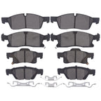 Set of 4 Ceramic Brake Pads for Dodge Durango Jeep Grand Cherokee (2011–2016)