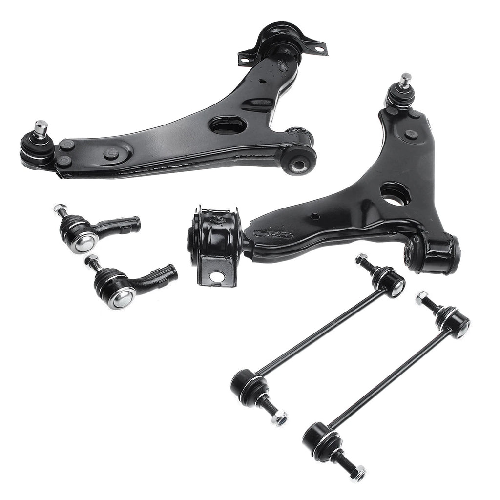 6X Front Lower Control Arm & Sway Bar Tie Rod for Ford Focus (2000-2004)