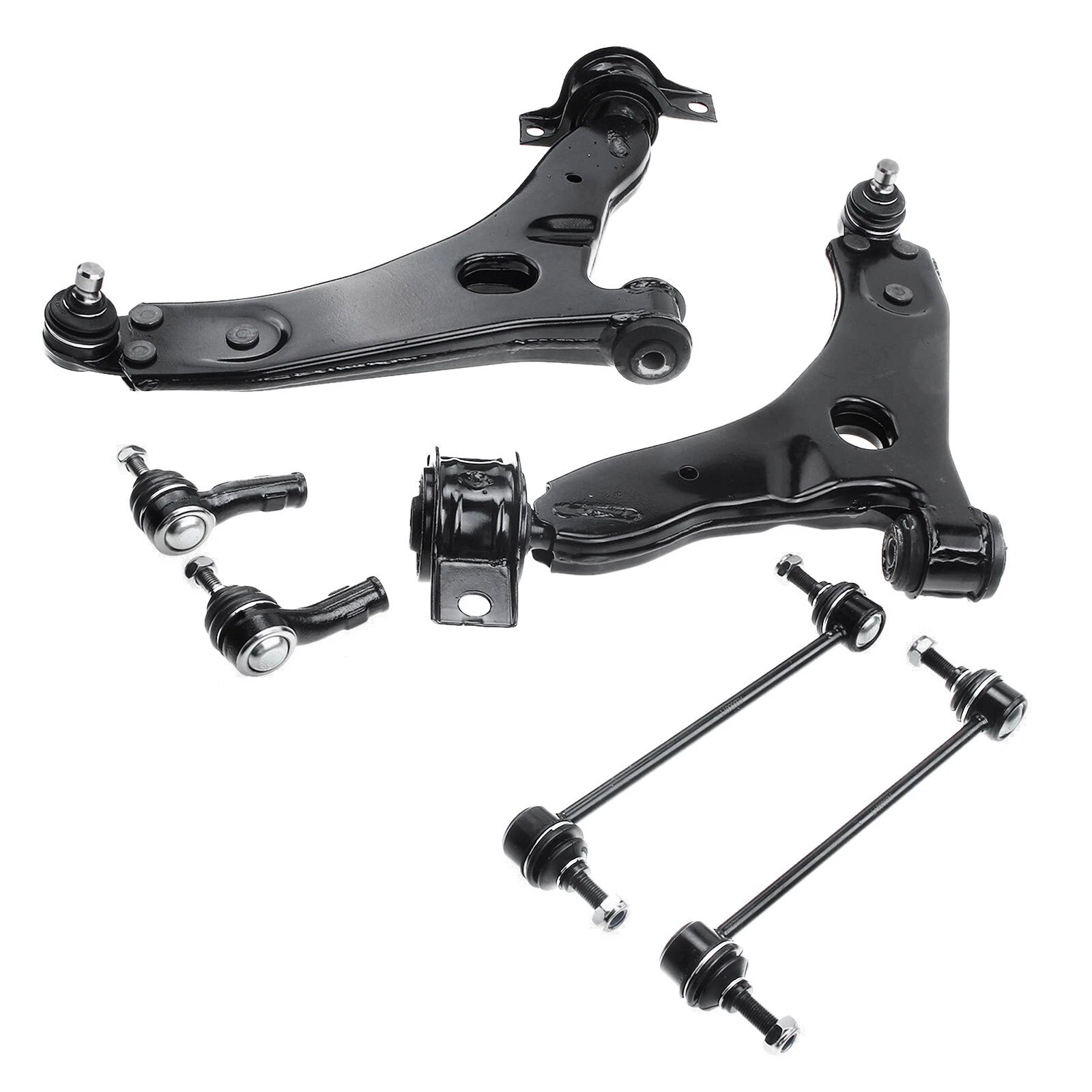 6X Front Lower Control Arm & Sway Bar Tie Rod for Ford Focus (2000-2004)