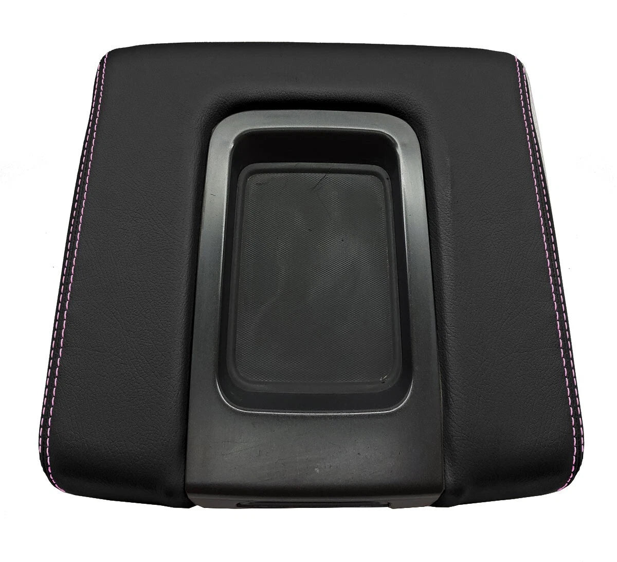 Console Lid Cover Leather for Chevrolet Silverado (2014–2020) Pink Stitch