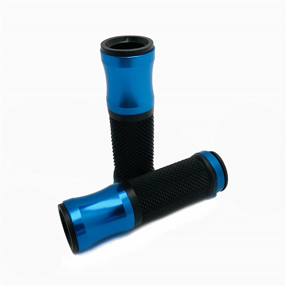 7/8" Blue Anti-skid Aluminum Handlebar Hand Grip for Suzuki Yamaha Honda