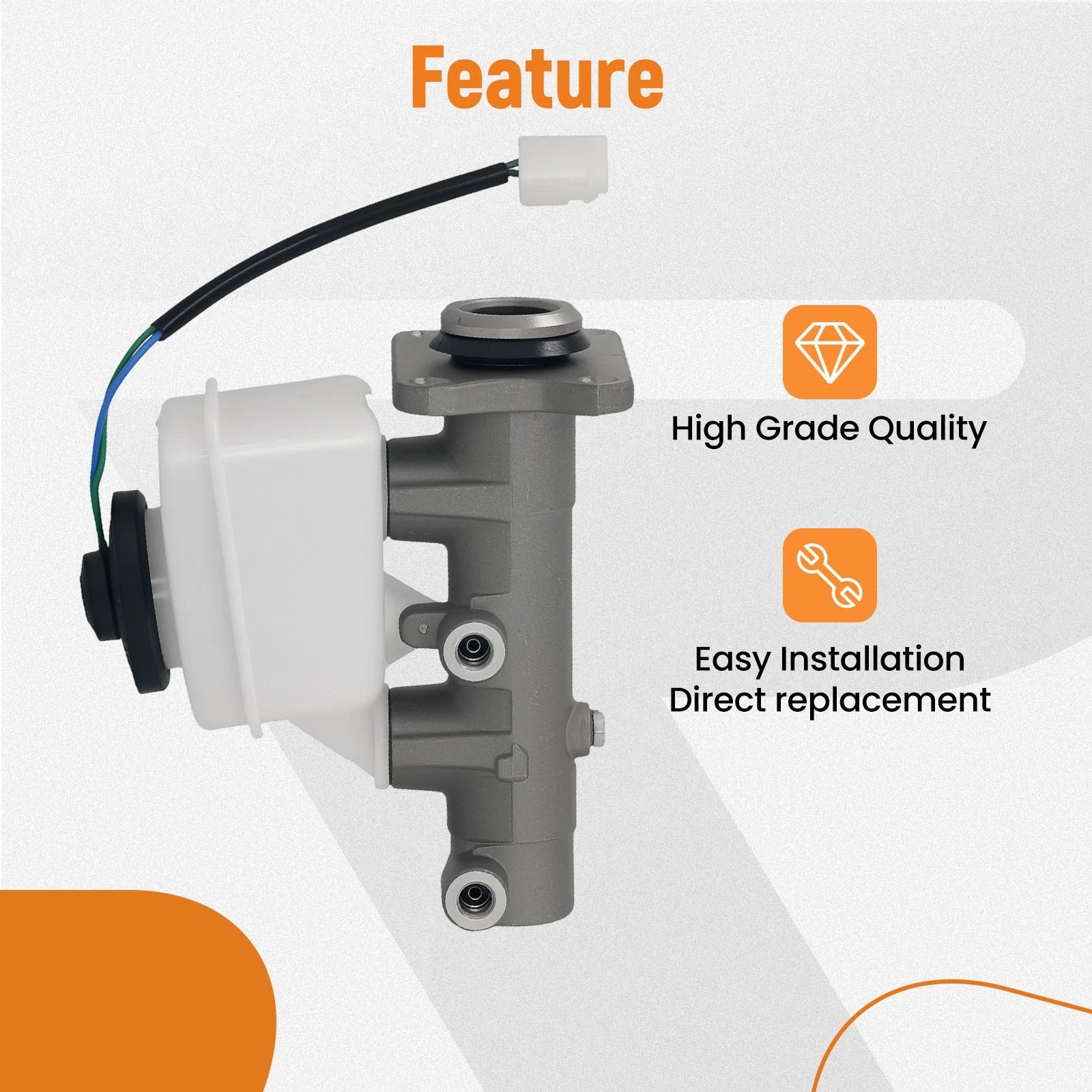 Brake Master Cylinder for Toyota Land Cruiser/T100 (1993–1994) M39996 w/Sensor