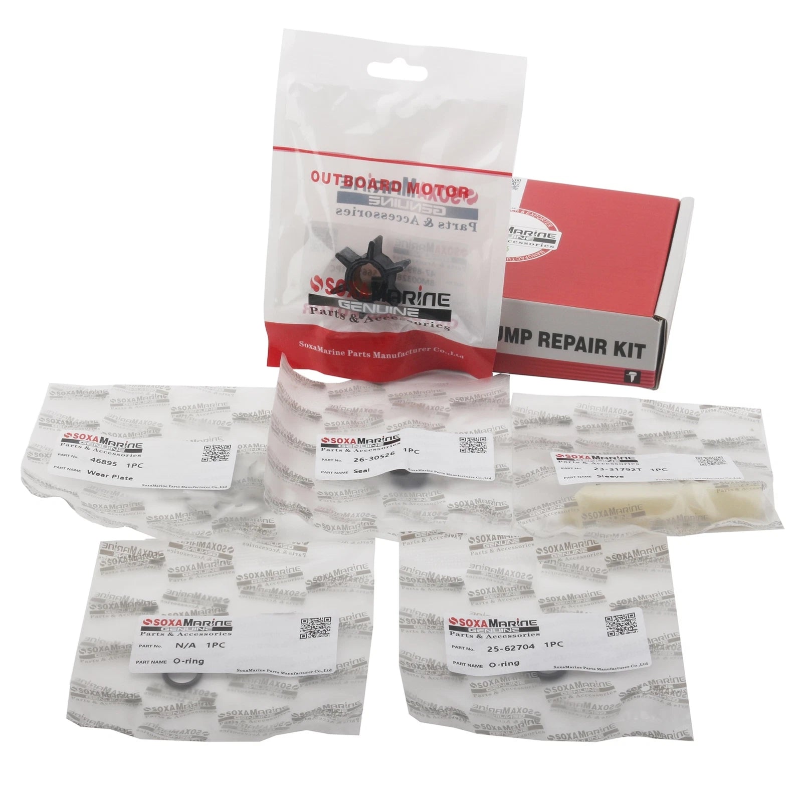 Water Pump Repair Service Kit for Mercury Mariner Outboard (89981Q1)