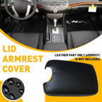 Leather Center Console Lid Armrest Cover for Honda Accord (2008–2012)