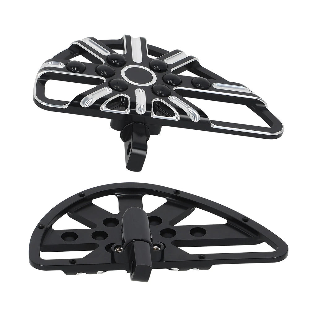 Foot Pegs Male Mount Footboards Black For Touring street glide FLHX 1986-up